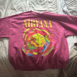 Pink nirvana sweatshirt
